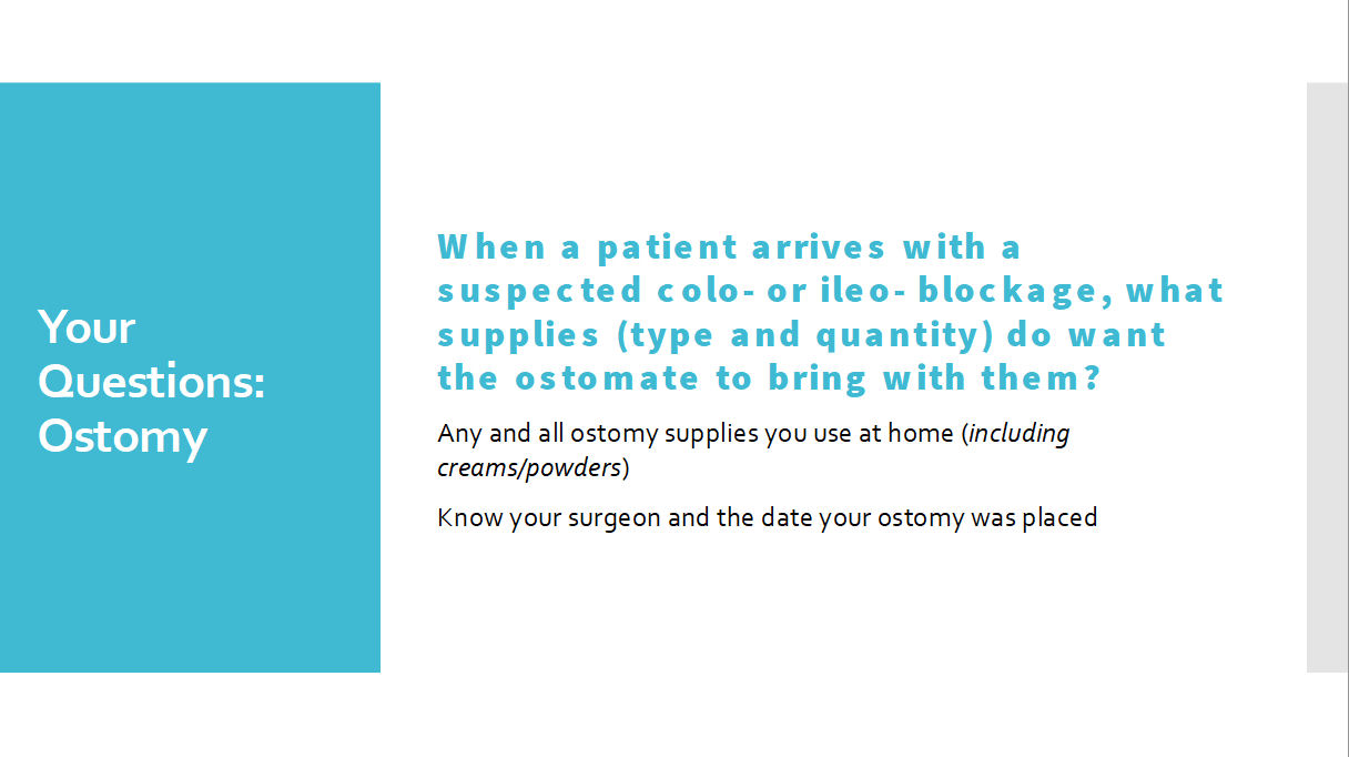 Your Questions: Ostomy